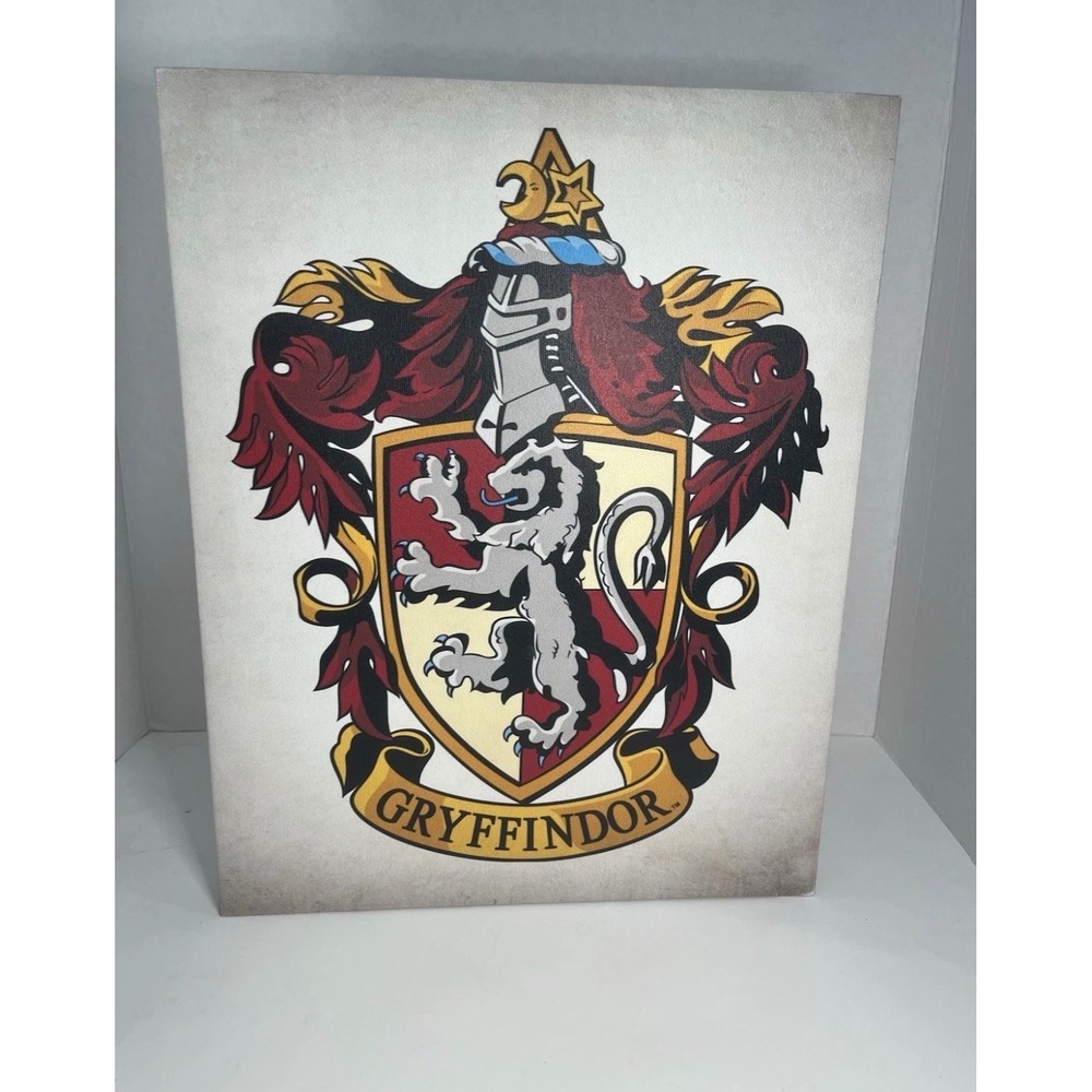 Harry Potter Gryffindor House Crest Canvas Wall Art 11x14 Artissimo Designs